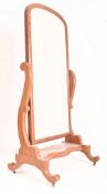 19TH CENTURY VICTORIAN MAHOGANY CHEVAL DRESSING MIRROR