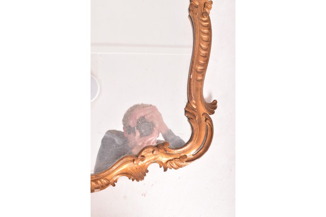 BAROQUE STYLE 19TH CENTURY GILTWOOD & GESSO FILIGREE WALL MIRROR - Image 5 of 10