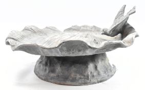 EARLY 20TH CENTURY LEAD GARDEN OUTDOOR BIRDBATH
