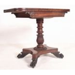 WILLIAM IV 19TH CENTURY ROSEWOOD FOLD OUT CARD GAMES TABLE