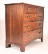 GEORGE III 19TH CENTURY MAHOGANY BACHELORS CHEST OF DRAWERS