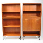 G PLAN FURNITURE - FRESCO - TWO VINTAGE 20TH CENTURY TEAK WALL UNITS