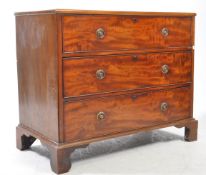 GEORGE III OAK CHEST OF DRAWERS