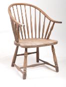 LATE 19TH / EARLY 20TH CENTURY FARM HOUSE OAK WINDSOR CHAIR