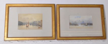 H. MEDLYCOTT - TWO LATE 19TH CENTURY WATERCOLOUR PAINTINGS