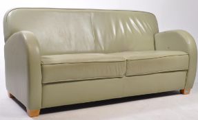 LATE 20TH CENTURY ART DECO STYLE TWO SEATER SOFA