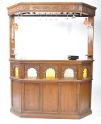 MID 20TH CENTURY JAYCEE FURNITURE JACOBEAN - COLONIAL OAK HOME BAR