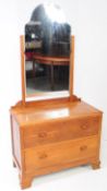 1930S ART DECO 20TH CENTURY OAK DRESSING CHEST OF DRAWERS