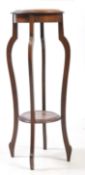 EARLY 20TH CENTURY EDWARDIAN JARDINIERE TWO TIER PLANT STAND