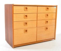 SCHRIEBER - MID CENTURY TEAK CHEST OF DRAWERS