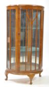 20TH CENTURY WALNUT CHINA DISPLAY CABINET