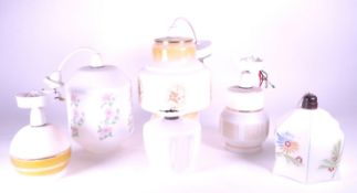 SIX VINTAGE 20TH CENTURY CEILING LIGHTS