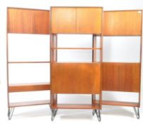 G PLAN FURNITURE - GROUP OF THREE TEAK WALL UNITS / ROOM DIVIDERS