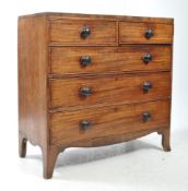 GEORGE III 19TH CENTURY MAHOGANY CHEST OF DRAWERS