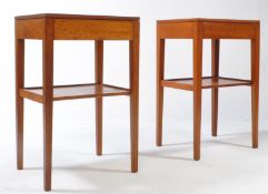 REMPLOY FURNITURE - PAIR OF FORMICA BEDSIDE TABLES