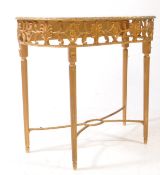 A 20TH CENTURY CLASSICAL ADAMS REVIVAL CONSOLE HALL TABLE