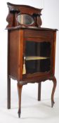 19TH CENTURY ART NOUVEAU MAHOGANY MUSIC CABINET