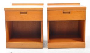WHITE & NEWTON - PAIR OF VINTAGE TEAK BEDSIDE TABLES