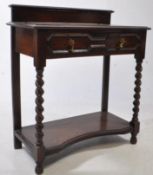 JACOBEAN 1920S EARLY 20TH CENTURY SMALL OAK HALL TABLE / WRITING DESK