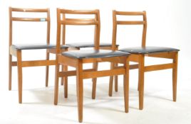 BRITISH MODERN DESIGN - SET OF BLACK VINYL DINING CHAIRS