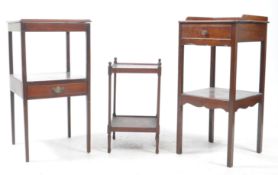 COLLECTION OF 19TH CENTURY MAHOGANY BEDSIDES