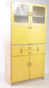 RETRO MID CENTURY CIRCA 1950S YELLOW KITCHEN CABINET DRESSER