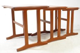 BRITISH MODERN DESIGN - TEAK MID CENTURY NEST OF TABLES