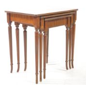 EDWARDIAN REVIVAL MAHOGANY NEST OF TABLES
