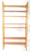 MID 20TH CENTURY SCANDINAVIAN SWEDISH WALL MODULAR SHELVING SYSTEM