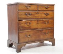 19TH CENTURY GEORGE III MAHOGANY CHEST OF DRAWERS