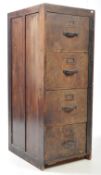 EARLY 20TH CENTURY INDUSTRIAL PINE FILING CABINET