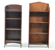 TWO EARLY 20TH CENTURY ARTS & CRAFTS BOOKCASES