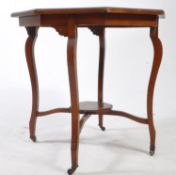 19TH CENTURY VICTORIAN INLAID MAHOGANY OCCASIONAL TABLE