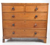 GEORGE III 19TH CENTURY MAHOGANY CHEST OF DRAWERS