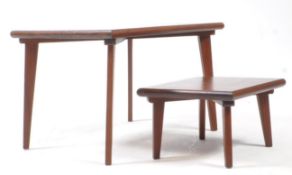 BRITISH MODERN DESIGN - A MID CENTURY PAIR OF TEAK COFFEE TABLES