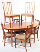 MCINTOSH FURNITURE - MID CENTURY TEAK DINING TABLE & SET OF SIX CHAIRS