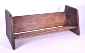 1920S VINTAGE 20TH CENTURY SOLID OAK BOOK TROUGH STAND