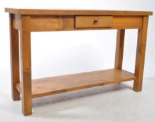 CONTEMPORARY BEECH CONSOLE / HALL TABLE