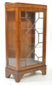 QUEEN ANNE REVIVAL 20TH CENTURY MAHOGANY VENEER DISPLAY CABINET