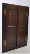 GEORGE III 18TH CENTURY OAK CORNER CABINET CUPBOARD