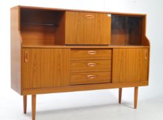 SHREIBER FURNITURE - MID CENTURY TEAK HIGHBOARD SIDEBOARD