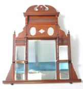 VICTORIAN AESTHETIC MOVEMENT OVERMANTEL MIRROR