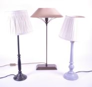 THREE 20TH CENTURY DESK LAMPS
