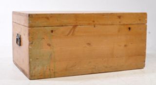 19TH CENTURY VICTORIAN PINE BLANKET BOX