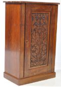 19TH CENTURY VICTORIAN CARVED MAHOGANY PEDESTAL CABINET