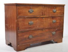19TH CENTURY MAHOGANY CHEST OF DRAWERS