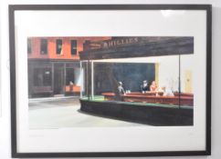 AFTER EDWARD HOPPER - NIGHTHAWKS POSTER PRINT