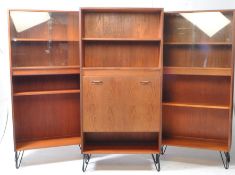 G PLAN FURNITURE - GROUP OF THREE VINTAGE TEAK BOOKCASE CABINETS