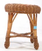 ITALIAN MODERN DESIGN - FRANCO ALBINI MANNER RATTAN STOOL