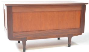 BRITISH MODERN DESIGN - TEAK RETRO BLANKET BOX CHEST TRUNK